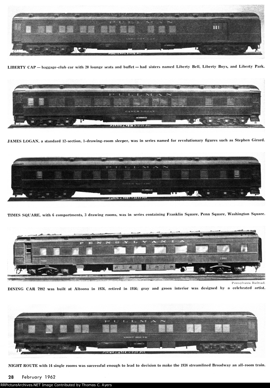 "The Broadway Limited," Page 28, 1962